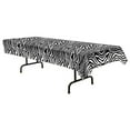 thumbnail image 1 of Party Central Club Pack of 12 Black and White Zebra Print Table Covers 108", 1 of 2