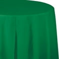 thumbnail image 1 of Party Central Round Disposable Party Table Covers - 82" - Emerald Green - Club Pack of 12, 1 of 2