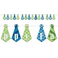 thumbnail image 1 of Party Central Club Pack of 12 Green and Blue Dapper Neckties Happy Father's Day Streamers Decors, 1 of 2