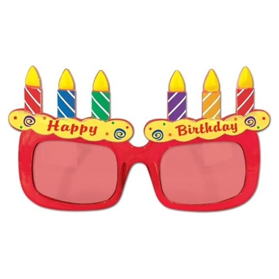Party Central Birthday Cake Eyeglass Party Favor - One Size - Club Pack of 12