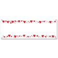 thumbnail image 1 of Party Central Club Pack of 12 Red Heart Border Blank Banner Hanging Decorations 5', 1 of 1