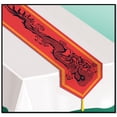 thumbnail image 1 of Party Central Club Pack of 12 Red and Black Dragon Print Disposable Party Table Runners 6', 1 of 2
