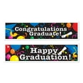 thumbnail image 1 of Party Central Club Pack of 12 Red and Blue Assorted Design Graduation Banners Decors 5', 1 of 2