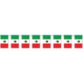 thumbnail image 1 of Party Central Club Pack of 12 Red and Green Outdoor Mexican Flag Banner Hanging Party Decor 60', 1 of 1