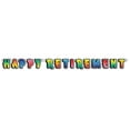 thumbnail image 1 of Club Pack of 12 Vibrantly Colored Happy Retirement Jointed Streamer Hanging Decoration 5', 1 of 2