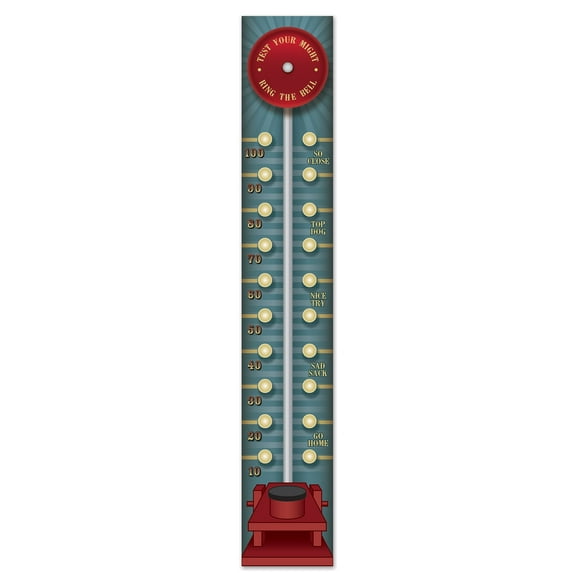 Club Pack of 12 Vibrantly Colored Jointed Vintage Circus Pull-Down Cutout Hanging Decors 72"