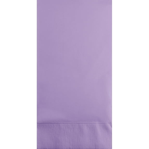 Club Pack of 192 Luscious Purple Solid 3-Ply Disposable Party Napkins 8"