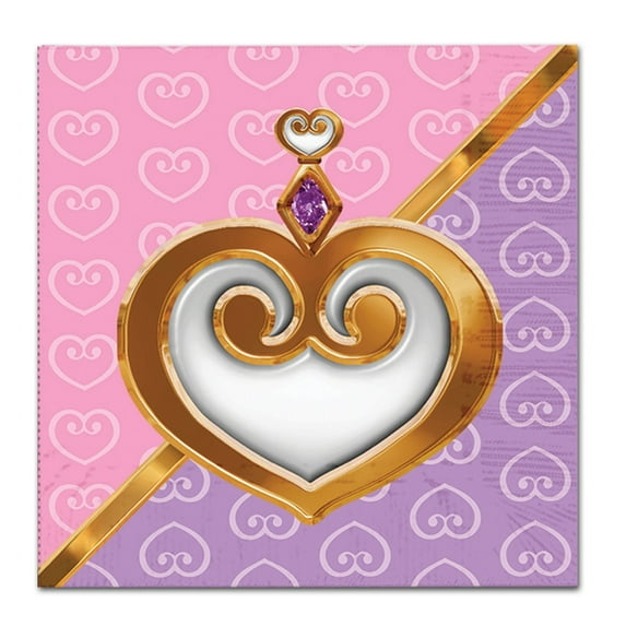 Club Pack of 192 Pink and Purple Princess Square Disposable Luncheon Party Napkins 6.5"
