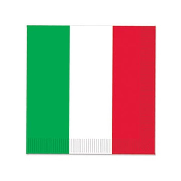 Club Pack of 192 Red and Green Fiesta Beverage Disposable Party Napkins