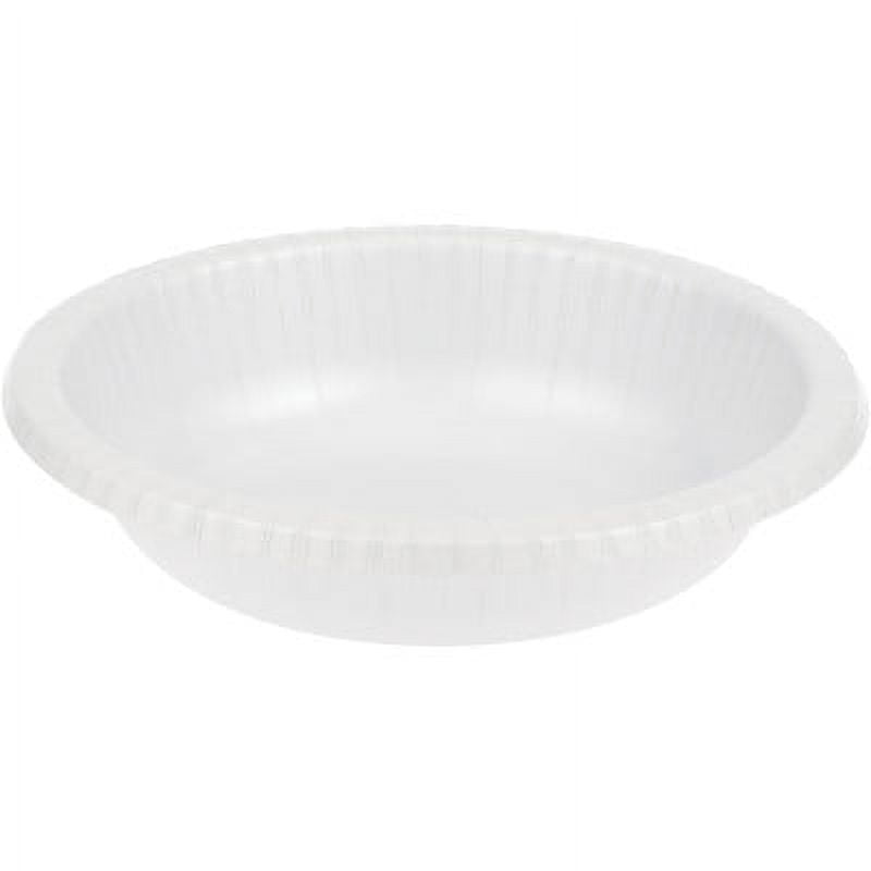 Club Pack of 200 White Disposable Paper Party Banquet Dinner Bowls 20 oz
