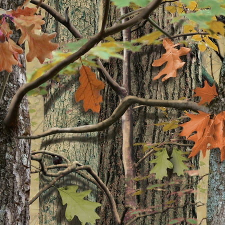 Party Central Club Pack of 216 Orange and Green Hunting Camo 3-Ply Disposable Beverage Napkins 5"