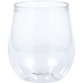 thumbnail image 1 of Party Central Stemless Wine Glasses - 3.75" - Clear - Club Pack of 24, 1 of 3