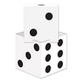 thumbnail image 1 of Party Central Club Pack of 24 White and Black 3D Dice Table Centerpieces 17", 1 of 3