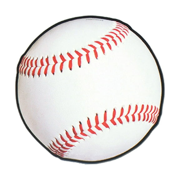 Club Pack of 24 White and Red Baseball Cutout World Series Party Decorations 13.5"