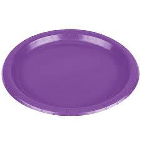 Party Central Club Pack of 240 Amethyst Purple Solid Paper Dinner Plates 9"