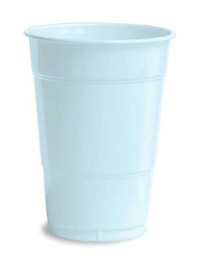 Party Central Club Pack of 240 Baby Blue Premium Disposable Pastel Drinking Party Tumbler Cups 16