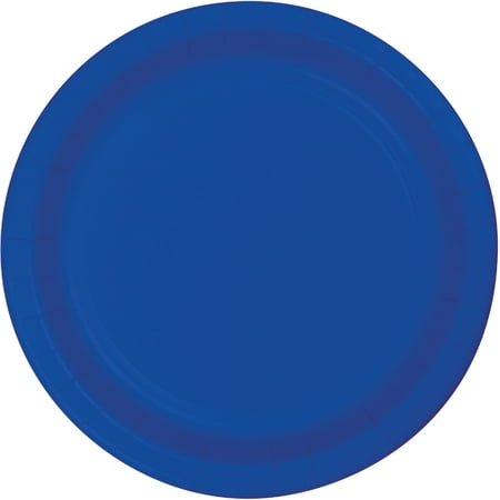 Party Central Disposable Paper Party Banquet Dinner Plates - 10" - Cobalt Blue - Club Pack of 240