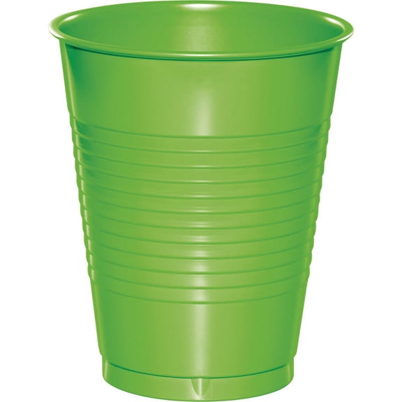 Club Pack of 240 Fresh Lime Green Disposable Drinking Party Cups 16 oz.