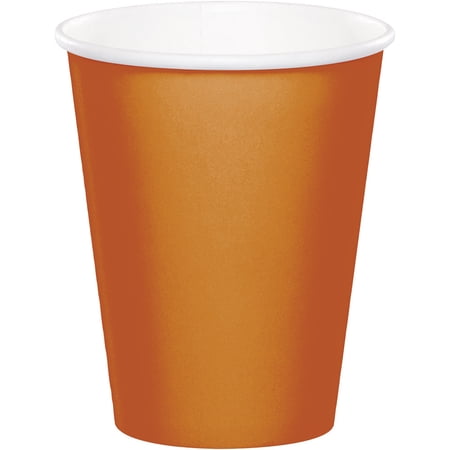 Club Pack of 240 Glittering Gold Disposable Hot/Cold Premium Cups 9 oz
