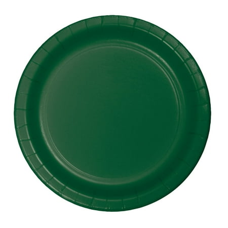 Party Central Disposable Paper Party Banquet Dinner Plates - 10" - Hunter Green - Club Pack of 240