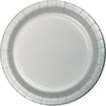 thumbnail image 1 of Party Central Disposable Round Dinner Party Paper Plates - 9" - Shimmering Silver - Club Pack of 240, 1 of 2