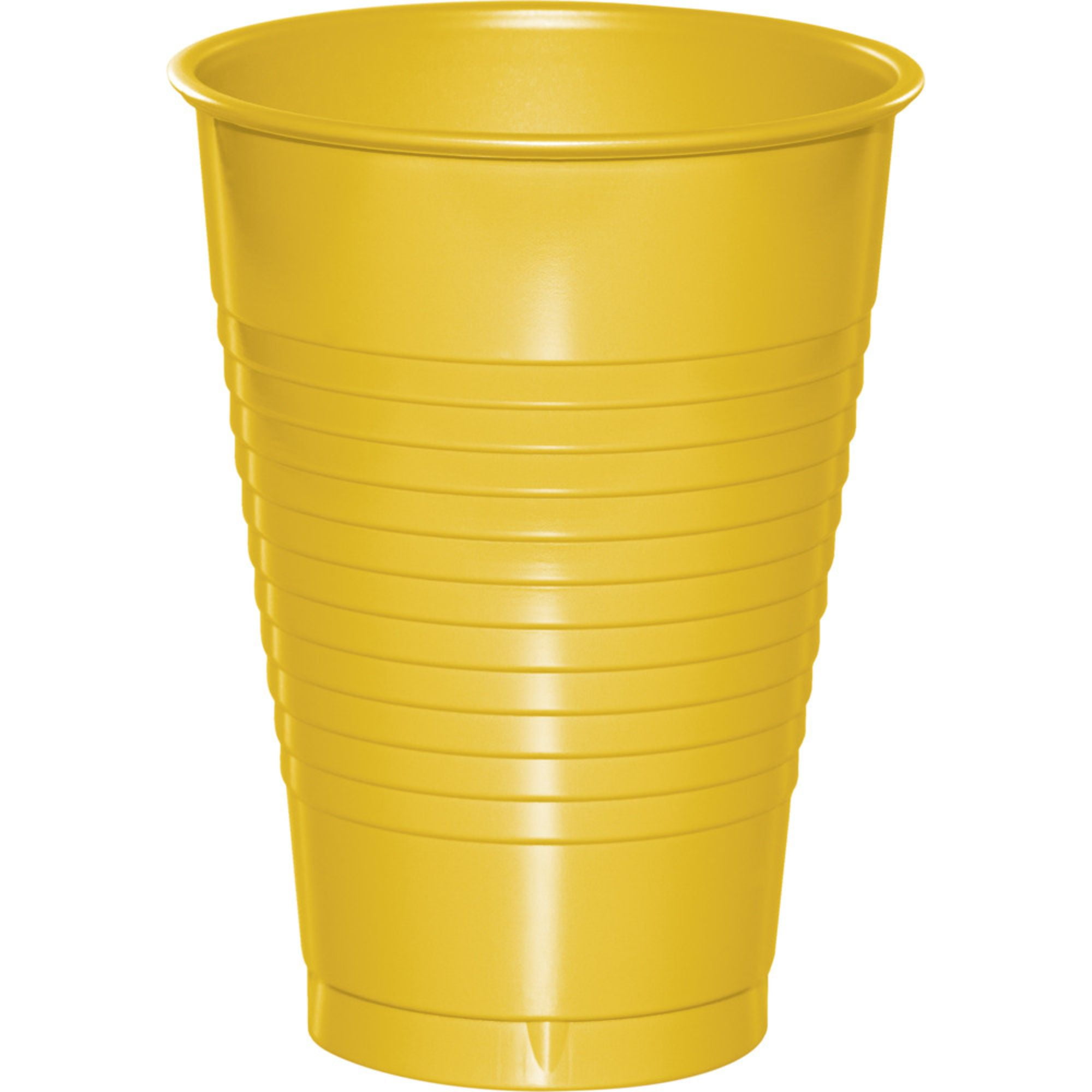 Party Central Club Pack of 240 Yellow Disposable Drinking Party Tumbler Cups 12 oz.