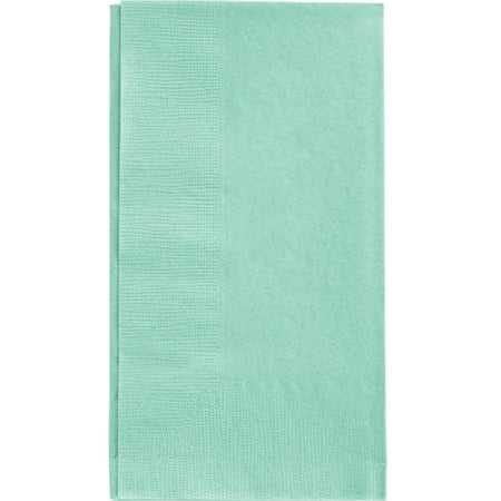 Party Central Club Pack of 250 Mint Green Contemporary 3-Ply Folded Dinner Napkins 8.5"