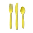 thumbnail image 1 of Party Central 3-Piece Disposable Party Cutlery Sets - 7.5" - Yellow - Club Pack of 288, 1 of 2