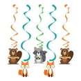 thumbnail image 1 of Party Central Club Pack of 30 Orange and Brown Wild One Woodland Dizzy Dangler Hanging Party, 1 of 2