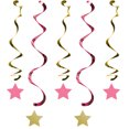 thumbnail image 1 of Party Central Club Pack of 30 Pink and Gold One Little Star Dizzy Danglers Party Decorations 39", 1 of 1