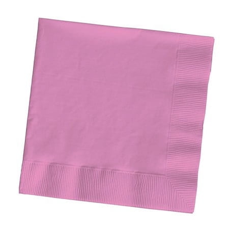 Party Central Club Pack of 500 Candy Pink Solid 3-Ply Disposable Lunch Napkins 6.5"