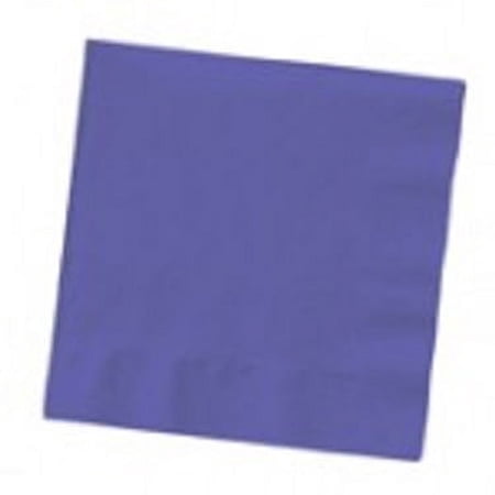 Party Central 3-Ply Disposable Beverage Napkins - 5" - Grape Purple - Club Pack of 500