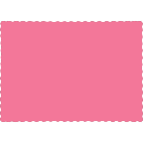 Party Central Club Pack of 600 Candy Pink Disposable Table Placemats 13"