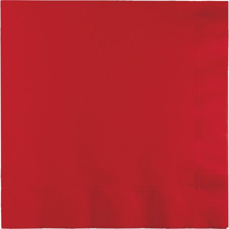 Party Central Club Pack of 600 Classic Red Premium 2-Ply Disposable Lunch Napkins 6.5"