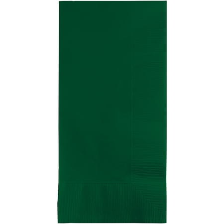Club Pack of 600 Hunter Green 2-Ply St. Patrick's Day Disposable Dinner Napkins 8"
