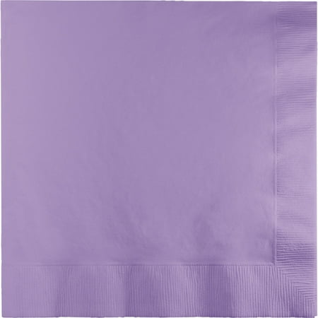 Party Central 2-Ply Disposable Luncheon Napkins - 6.25" - Luscious Lavender - Club Pack of 600