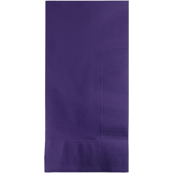 Party Central 2-Ply Disposable Dinner Napkins - 7.5" - Purple - Club Pack of 600