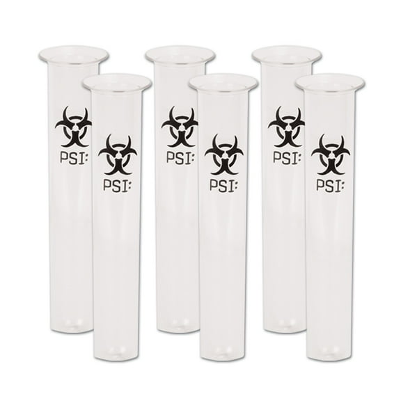 Party Central Club Pack of 72 Black and Clear PSI Test Tube Shot Glass Party Favors 2 oz.