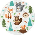 thumbnail image 1 of Party Central Disposable Wild One Woodland Paper Party Luncheon Plates - 7" - Club Pack of 96, 1 of 1