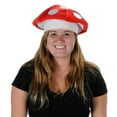 thumbnail image 1 of Party Central Club Pack of Red and White Women Adult 12 Retro 80's Night Plush Mushroom Party Hats -, 1 of 1