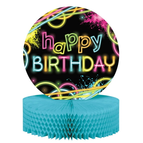 Party Central Happy Birthday Honeycomb Party Centerpiece -13" - Pack of 6