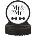 thumbnail image 1 of Party Central Pack of 6 Black and White Mr. and Mr. Wedding Centerpieces 12'", 1 of 2