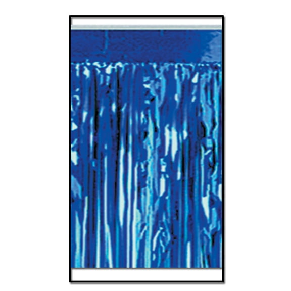 Pack of 6 Blue 2-Ply Hanging Fringe Drape Streamer Party Decorations 10'