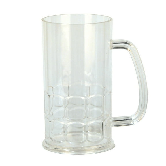 Party Central Pack of 6 Clear Oktoberfest Themed Decorative Party Mugs 17oz.