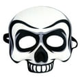 thumbnail image 1 of Party Central Pack of 6 Day of the Dead Skull Halloween Half Mask Costume Accessory - One Size, 1 of 1