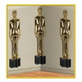 thumbnail image 1 of Party Central Pack of 6 Gold Award Male Statuettes Photo Backdrop Wall Decor 30', 1 of 2