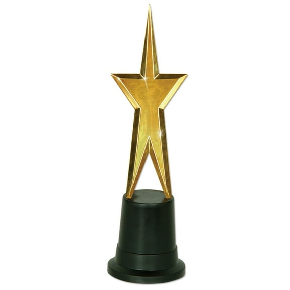 Party Central Pack of 6 Gold and Black Awards Night Star Party Favors 9"