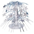 thumbnail image 1 of Party Central Pack of 6 Mini Silver Stars Cascading Centerpiece Party Decorations 8.5", 1 of 1