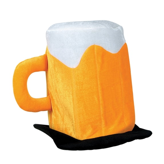 Party Central Pack of 6 Orange and Black Unisex Adult Oktoberfest Giant Frosty Beer Mug Party Hat -