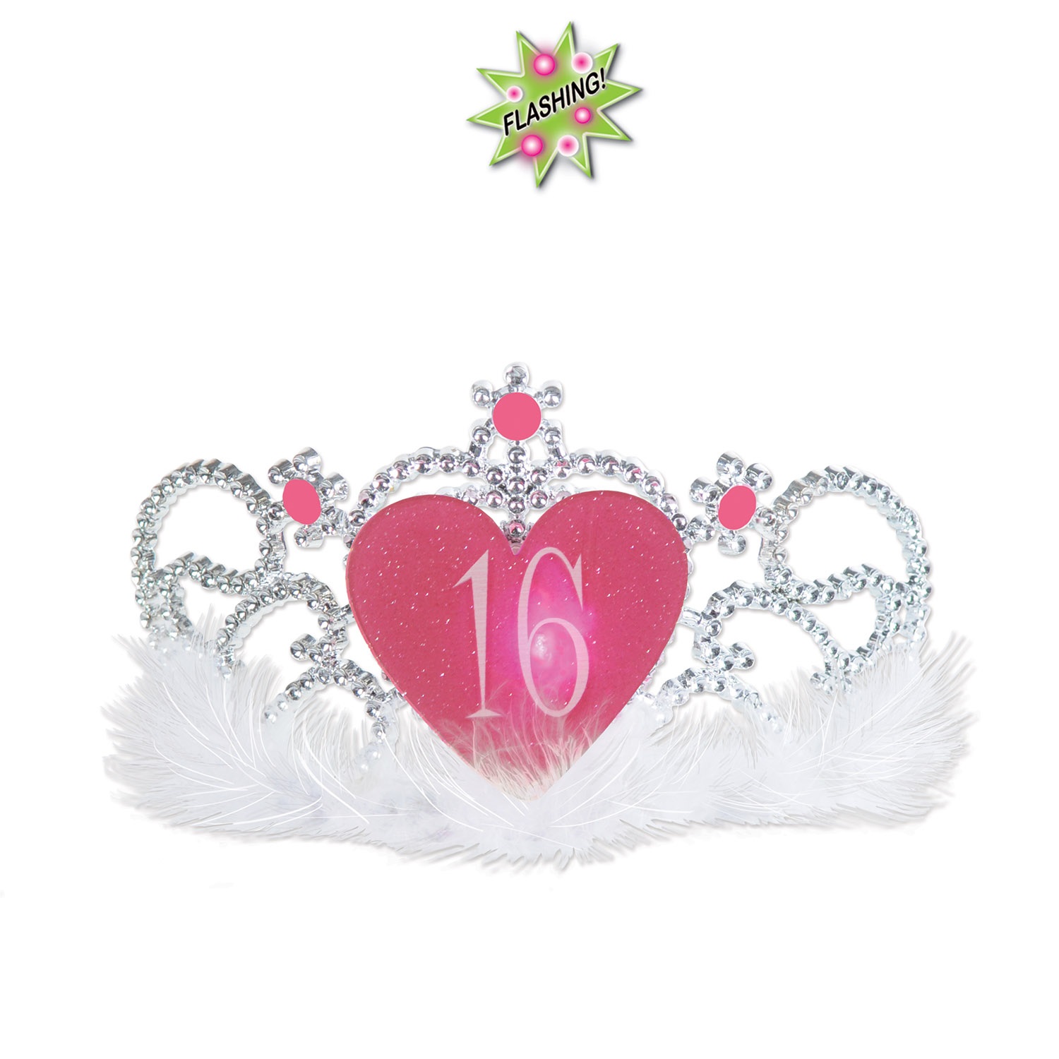 Pink Princess Tiara - Large Party Crown For Girls, Birthday Accessories, 8-Pack For Party Favors & Dress-Up